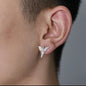 Silver Butterfly Stud Earrings
