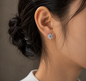 Silver Snowflake Stud Earrings ❄️